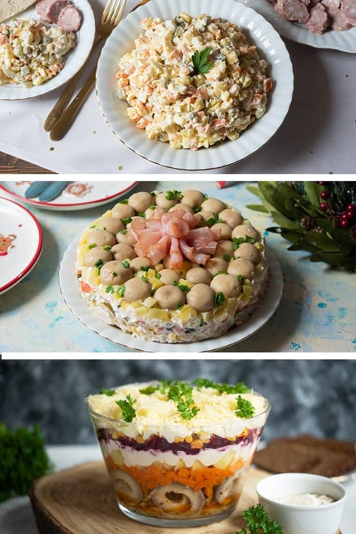 Kolorowe sałatki na święta