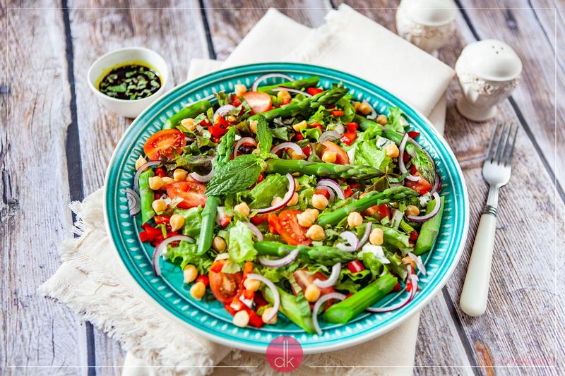 Wiosenne składniki do sałatek