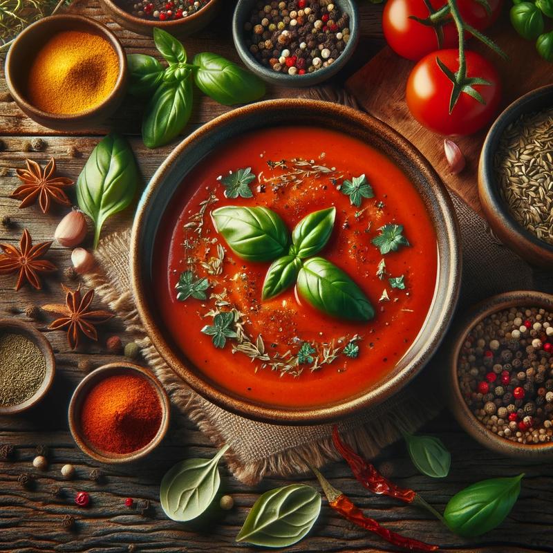 Świeże zioła do zupy z białej kapusty