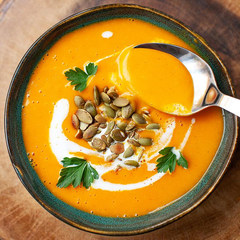 Pieczone warzywa w zupie